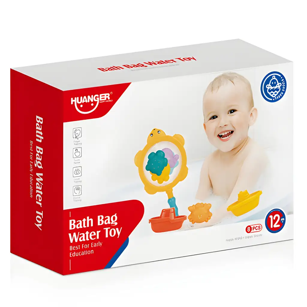 Happy World: Vízivilág horgászhálós fürdőjáték tengeri állatokkal kép 3