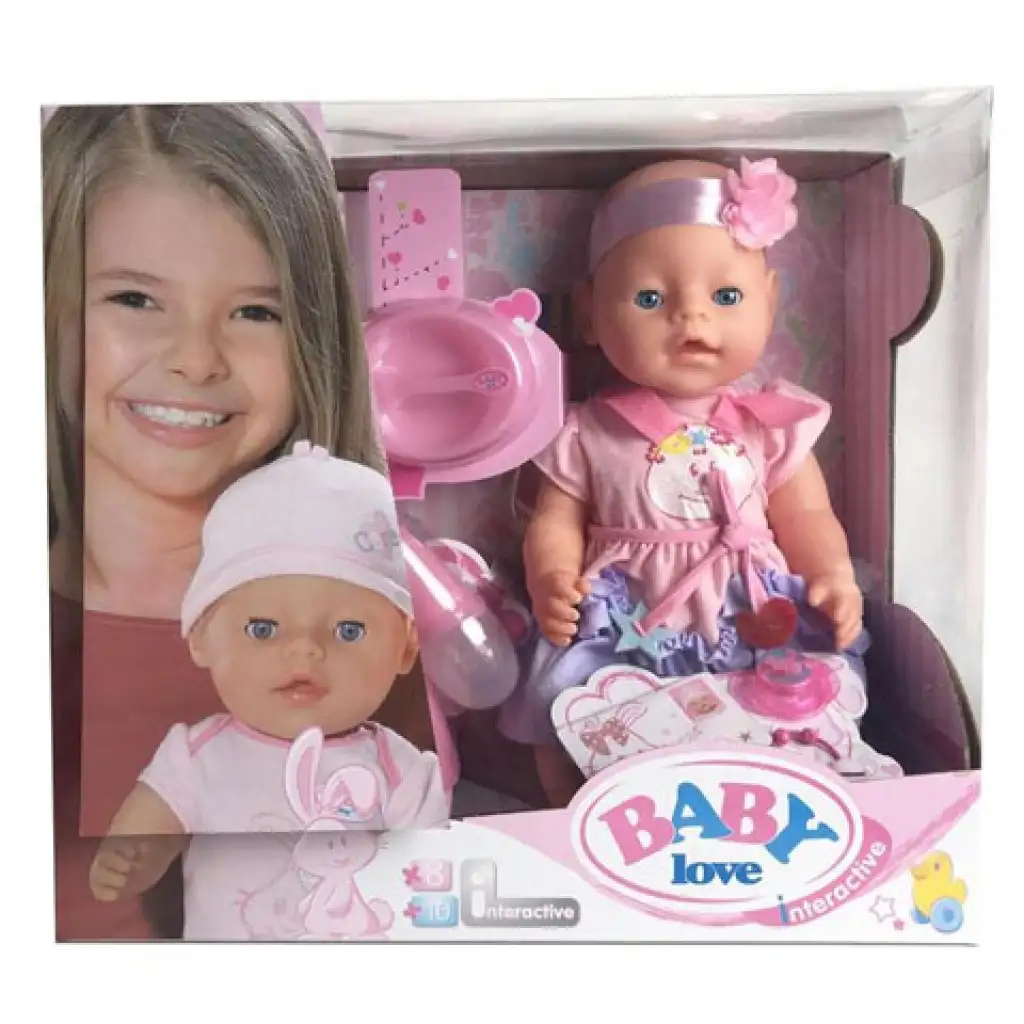 Sírós baba cumival és kiegészítőkkel