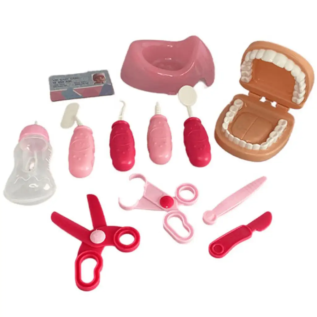 Jenny: Pisilős baba 12db-os fogorvosi játékszettel kétféle változatban kép 4