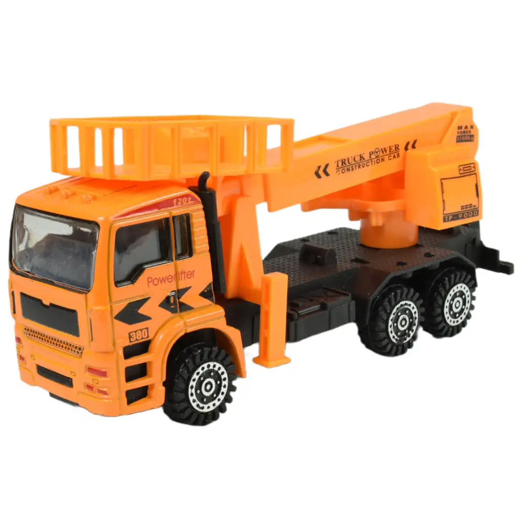 Truck: Fém építőipari járművek többféle változatban 19cm kép 5