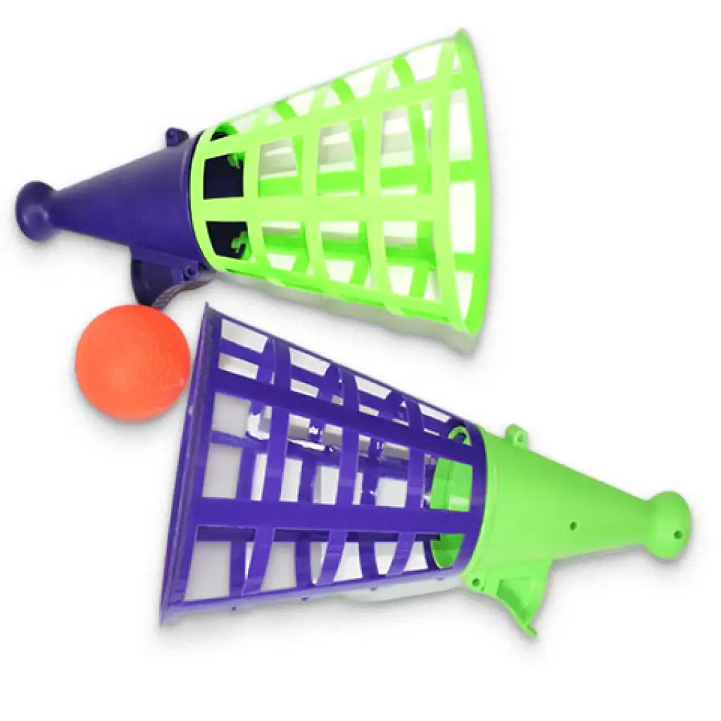 Óriás színes tölcséres elkapójáték szett labdával kép 3