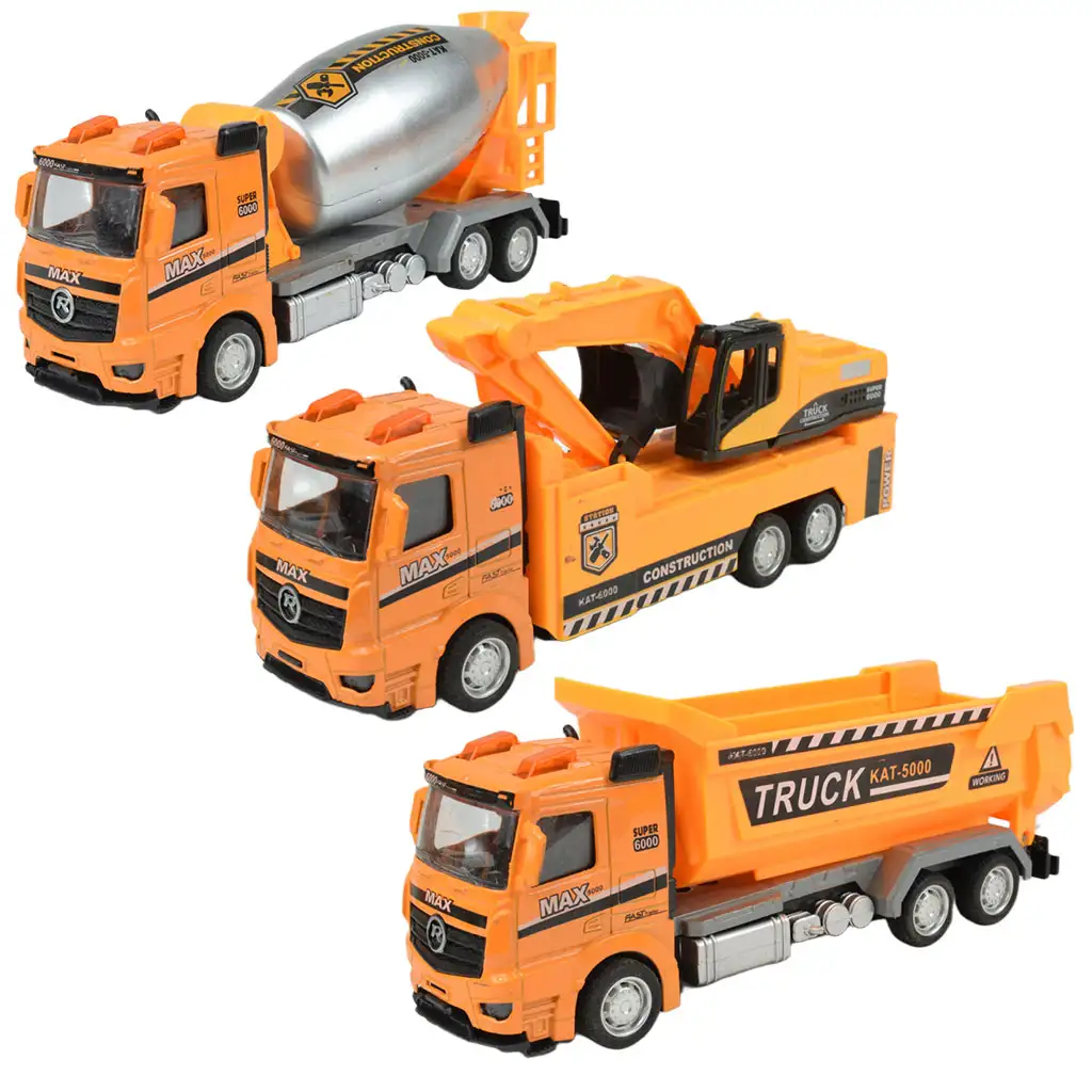 Metal Gear: Építőipari lendkerekes járművek többféle változatban 19cm