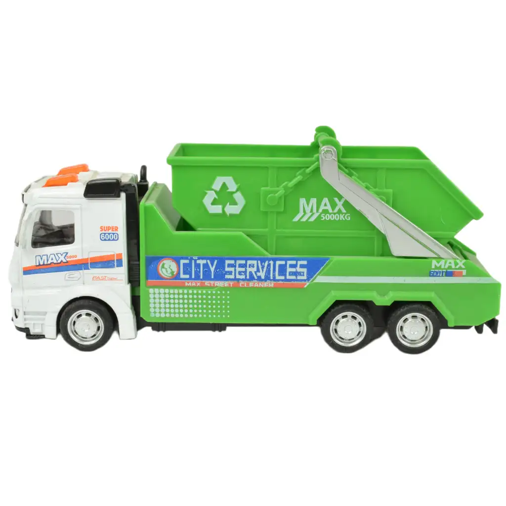 Metal Gear: Fém lendkerekes hulladékszállító kamion többféle változatban 19cm 1db kép 9