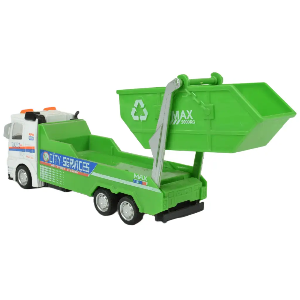 Metal Gear: Fém lendkerekes hulladékszállító kamion többféle változatban 19cm 1db kép 10