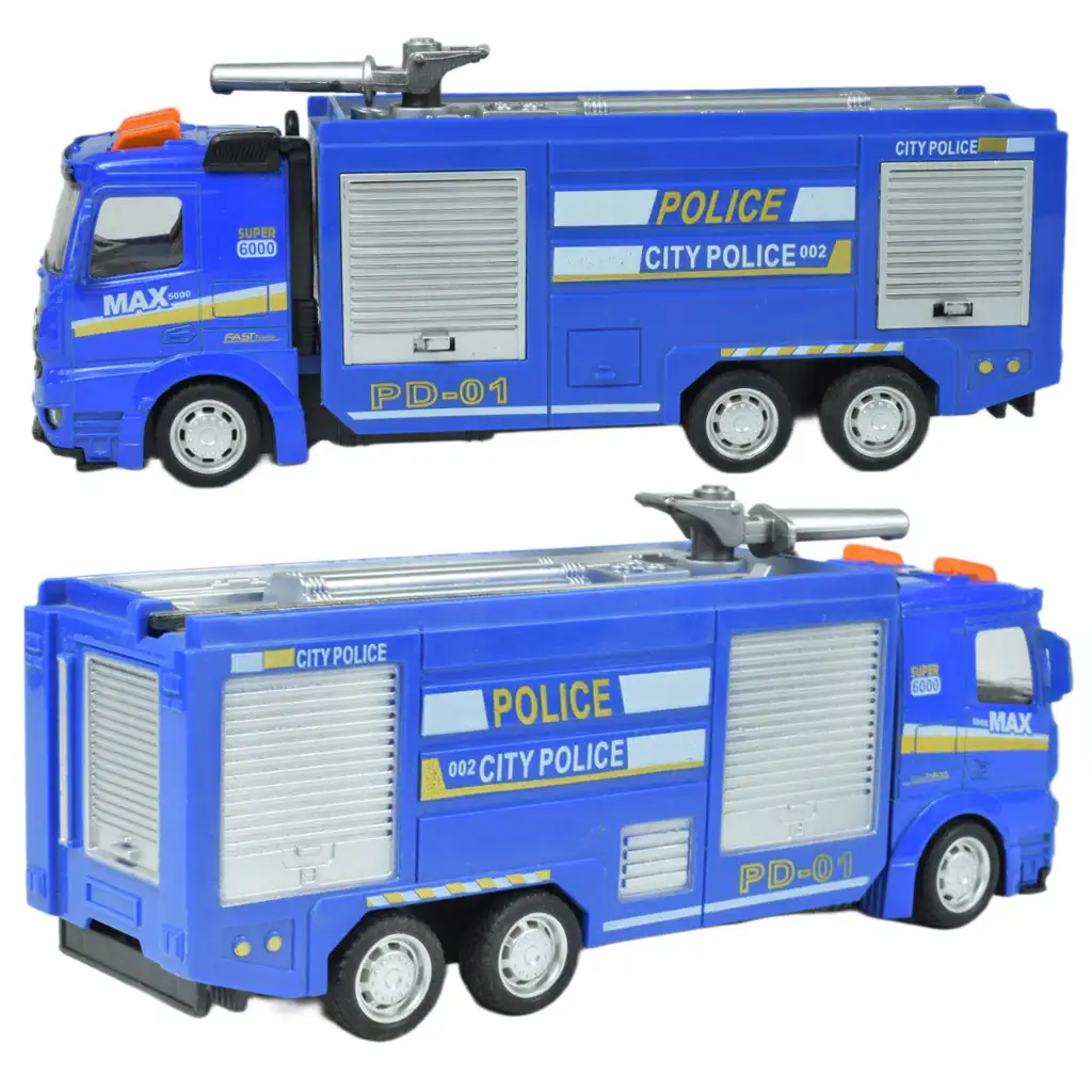 Police Cars: Lendkerekes rendőrségi kamion többféle változatban 19cm kép 3