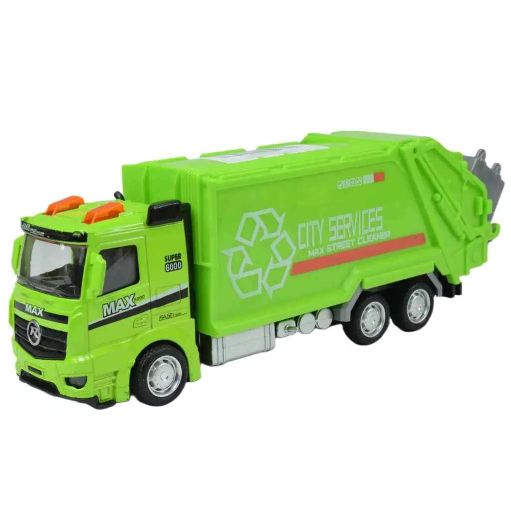 City Cars: Városi lendkerekes teherautó többféle változatban 19cm 1db kép 2