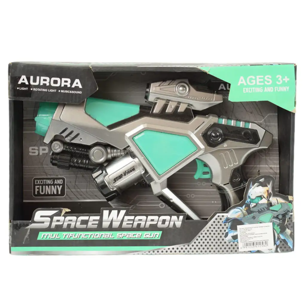 Space Weapon: Aurora űrfegyver fénnyel és hanggal 28cm kép 7