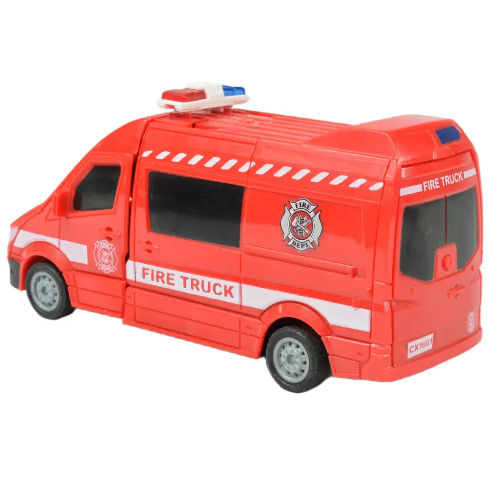 Ambulance: Robottá alakuló mentőautó kétféle változatban 13cm kép 7