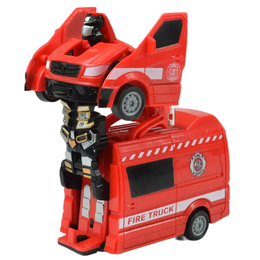 Ambulance: Robottá alakuló mentőautó kétféle változatban 13cm kép 8