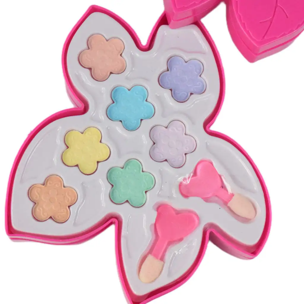 Sparkle & Glitter: Falevél formájú háromszintes sminkszett tükörrel kép 5