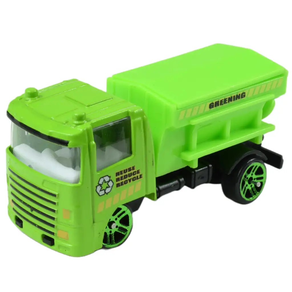 Greening Car: Hulladékszállító teherautók 6 db-os szett kép 3