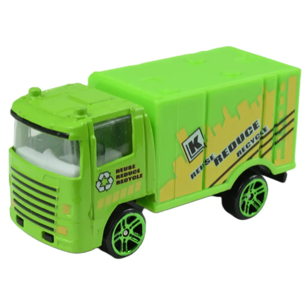 Greening Car: Hulladékszállító teherautók 6 db-os szett kép 4