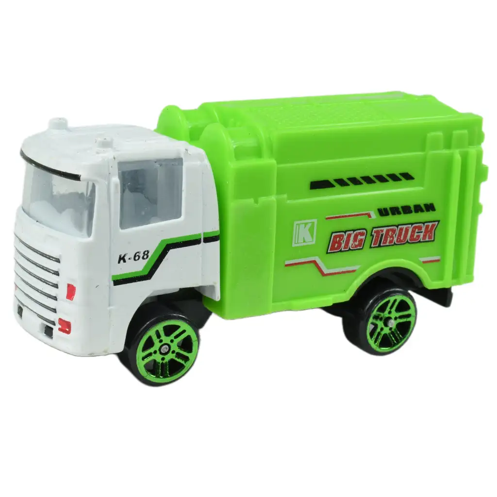 Greening Car: Hulladékszállító teherautók 6 db-os szett kép 5