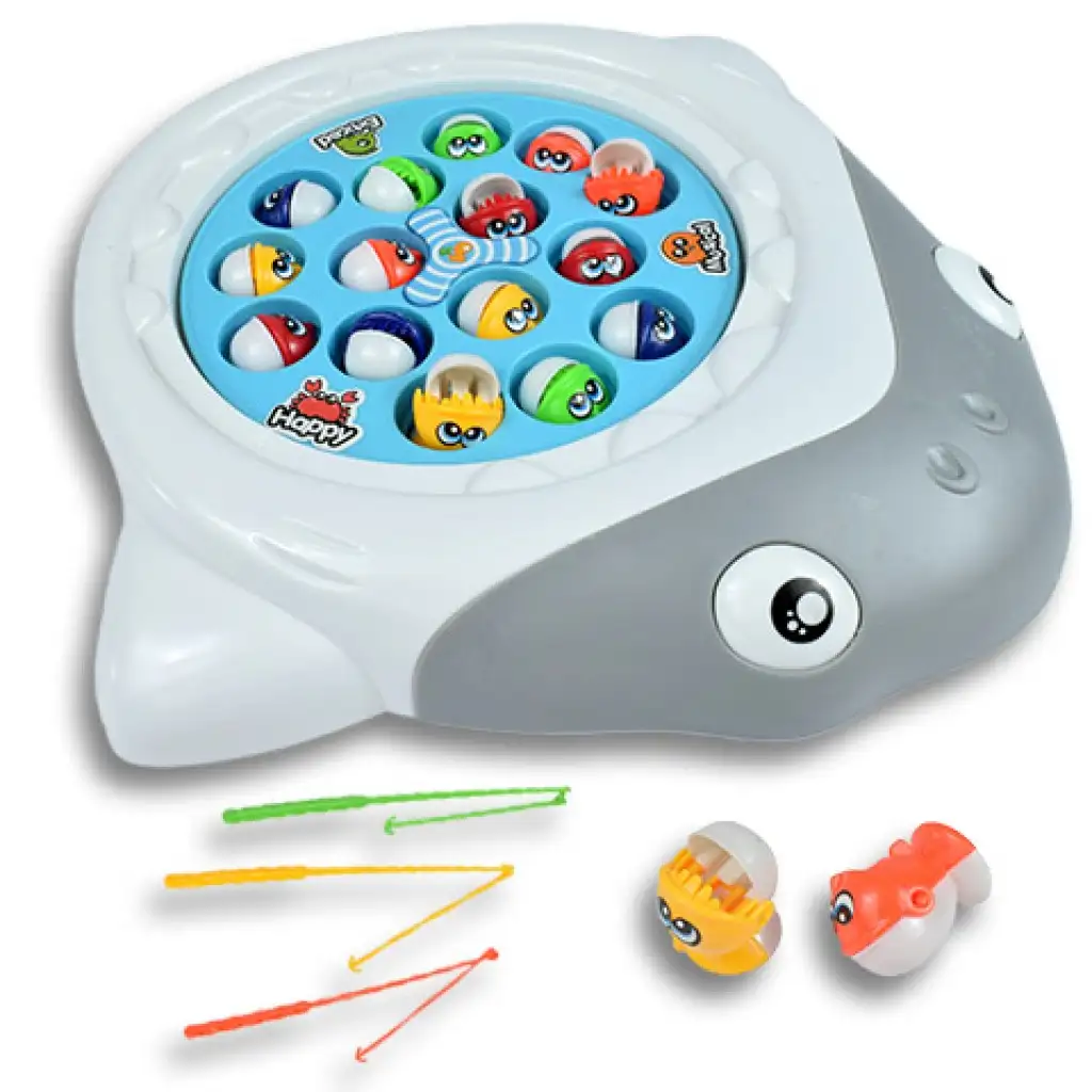 BabyFish: Cápás elektromos forgó horgászjáték hanggal