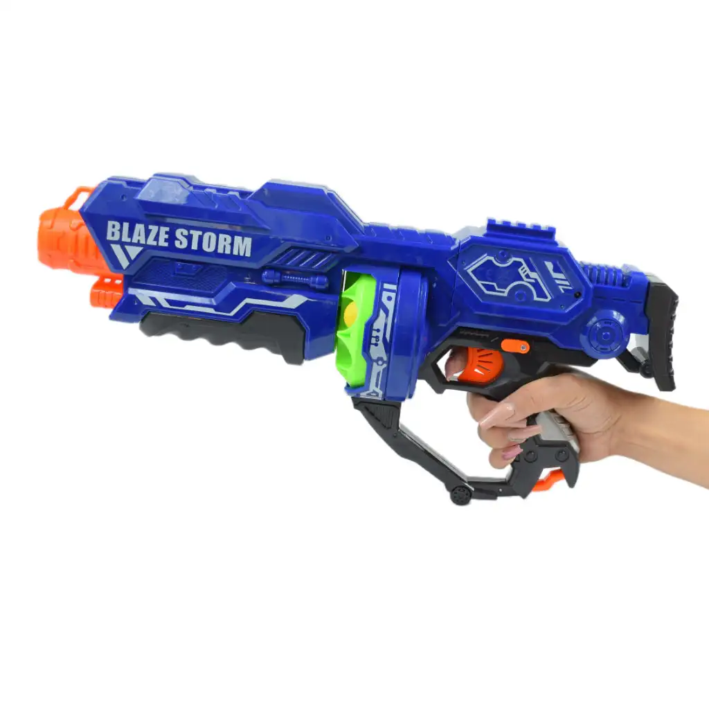 Blaze Storm: Nagy elektromos szivacslövő fegyver töltényekkel 44x20cm kép 4