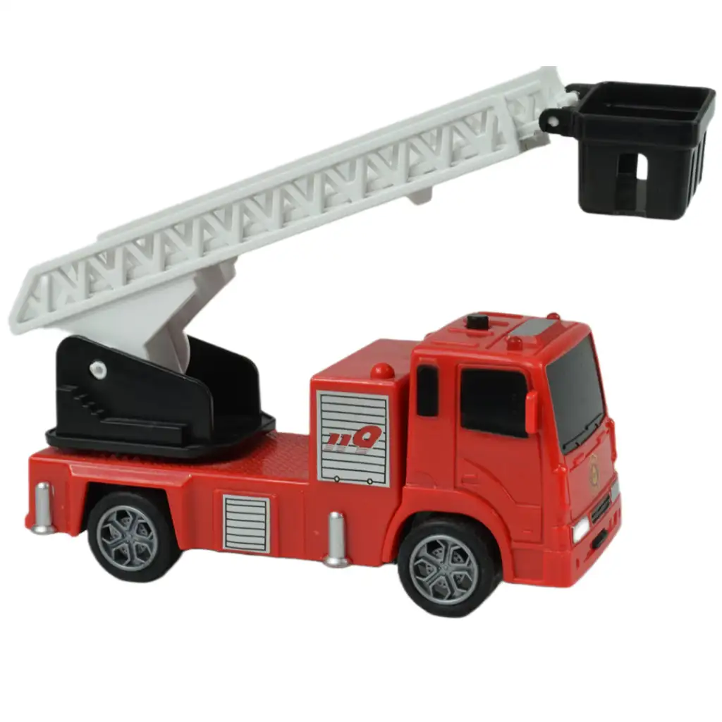 Rescue Vehicle: Hátrahúzható létrás tűzoltóautó 13cm kép 3