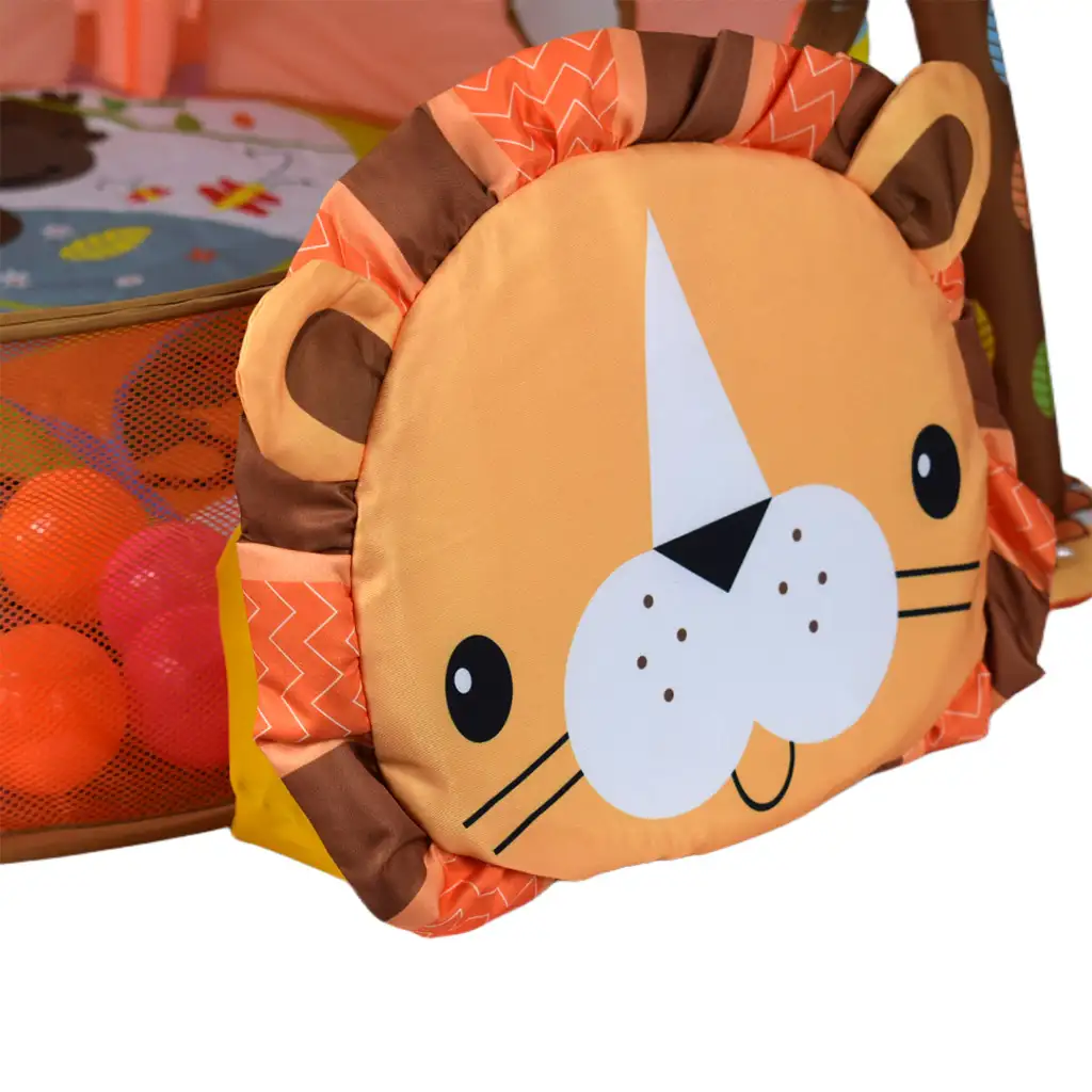 Oroszlános bébi medence labdákkal és kiegészítőkkel 70x90cm kép 3