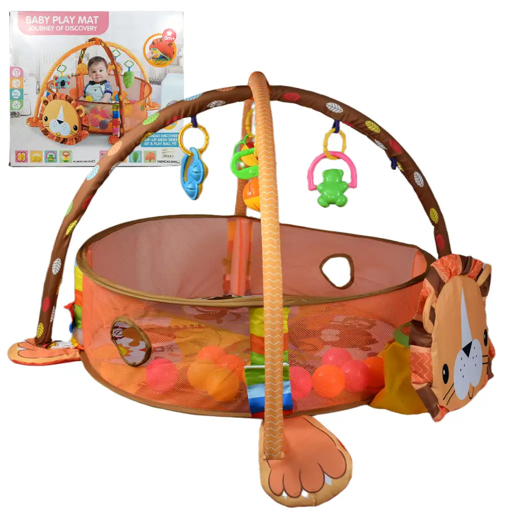 Oroszlános bébi medence labdákkal és kiegészítőkkel 70x90cm