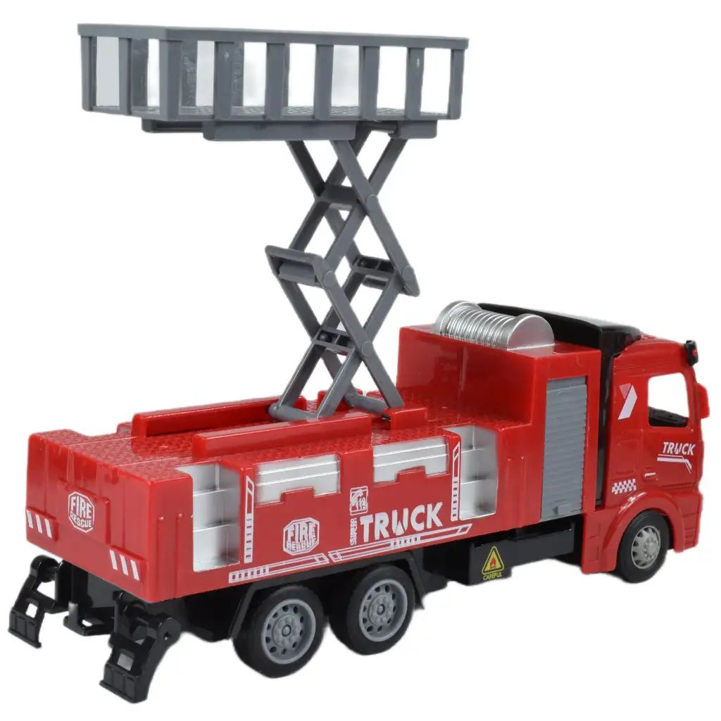 Fire Truck: Hátrahúzós 3db-os tűzoltóautó szett kép 5