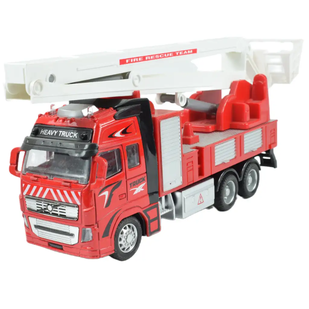 Fire Truck: Lendkerekes tűzoltókamion többféle változatban 19cm kép 2