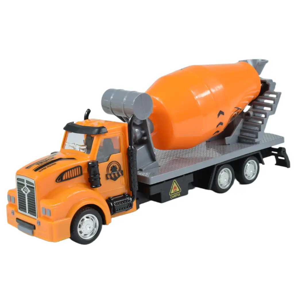 City Truck: Átalakítható lendkerekes építőipari teherautó jelzőtáblákkal 19cm kép 2