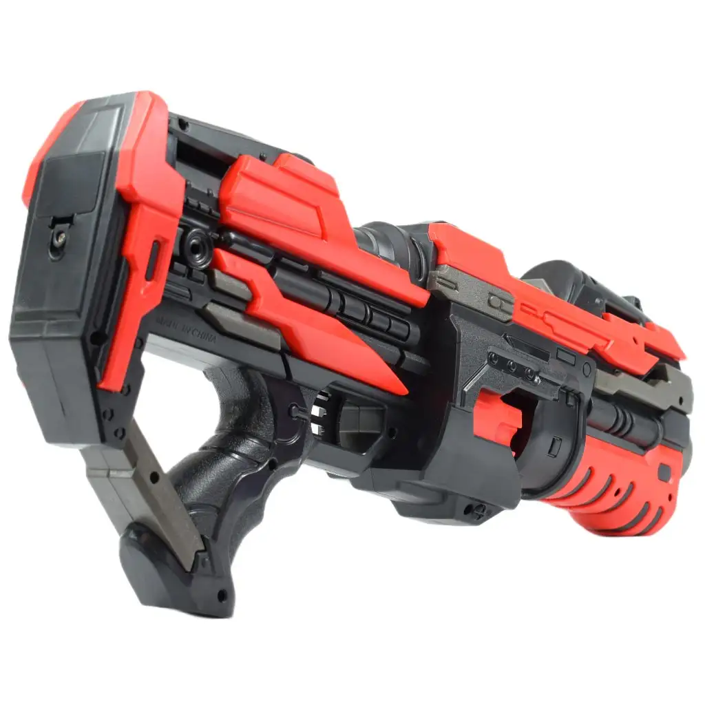 Pro Attack: Elektronikus forgótáras szivacslövő fegyver töltényekkel 45cm kép 3