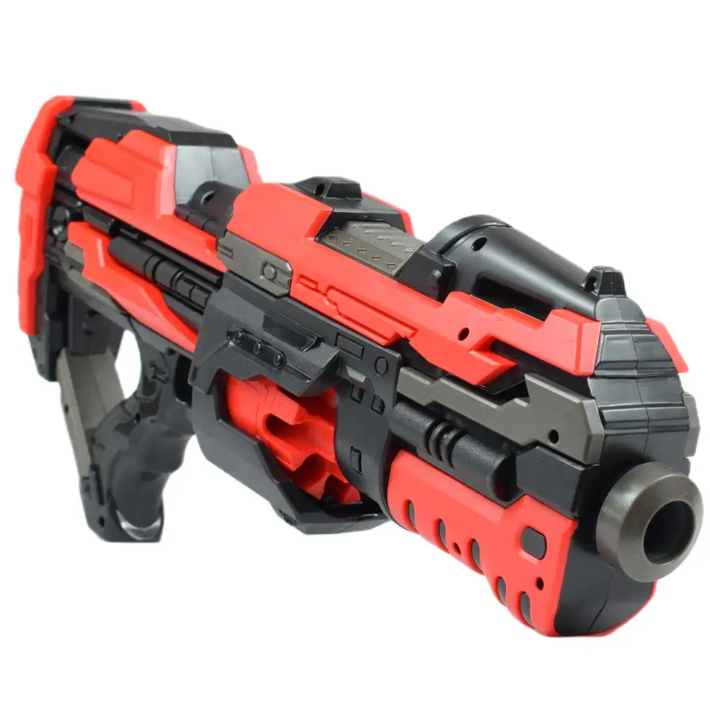 Pro Attack: Elektronikus forgótáras szivacslövő fegyver töltényekkel 45cm kép 4