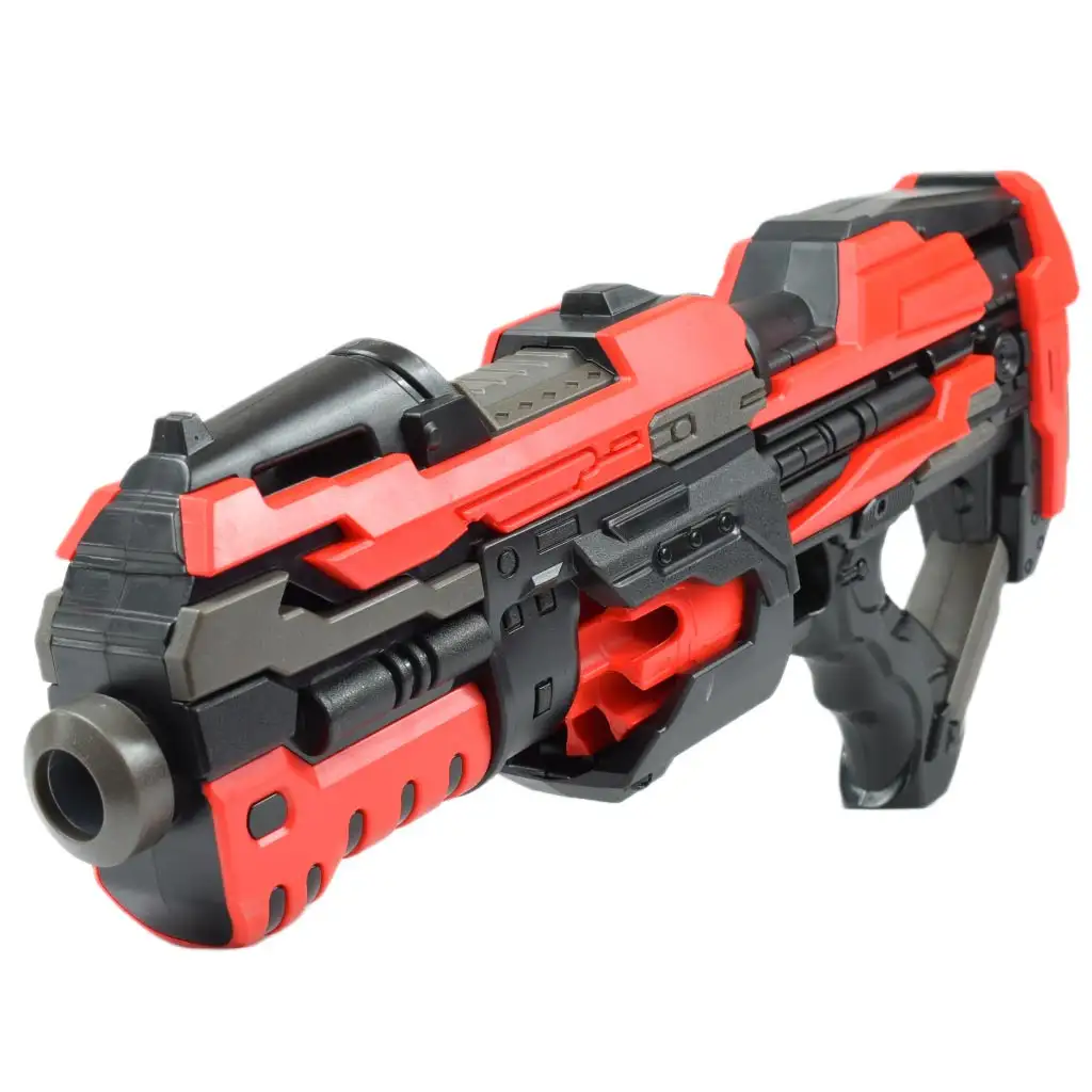 Pro Attack: Elektronikus forgótáras szivacslövő fegyver töltényekkel 45cm kép 5