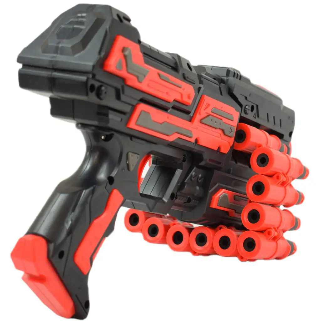 Rattle Belt Track Pro: Szivacslövő fegyver tárral és töltényekkel 18 méteres lövőtávval kép 2