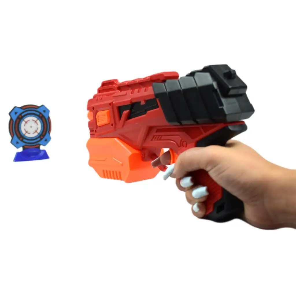 Crazy Launcher: Manuális szivacslövő szett céltáblával és lövedékkel 24cm kép 8