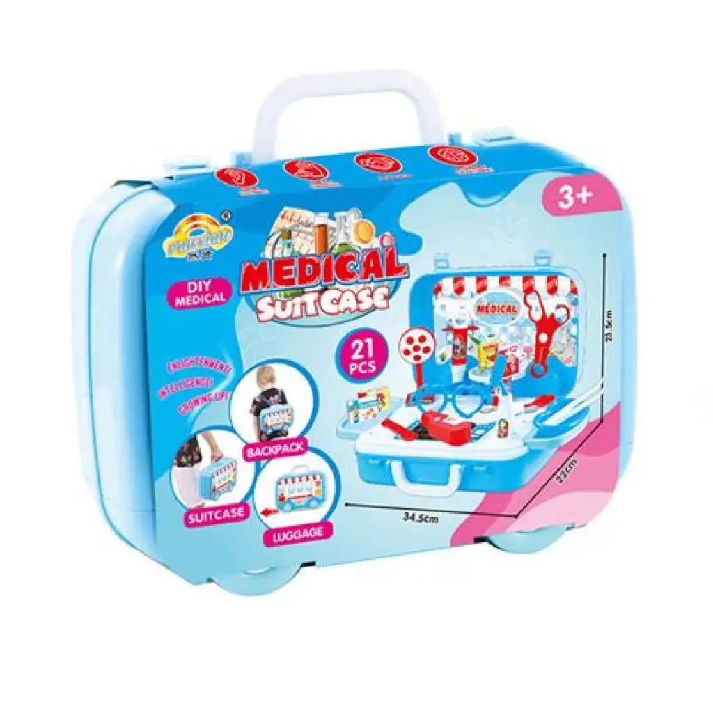 Orvosi szett bőröndben kiegészítőkkel