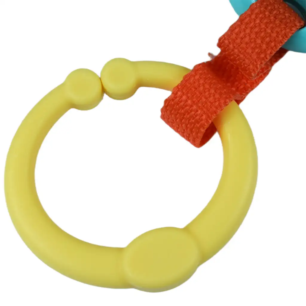 Színes akasztós bébi csörgő és rágóka kép 4