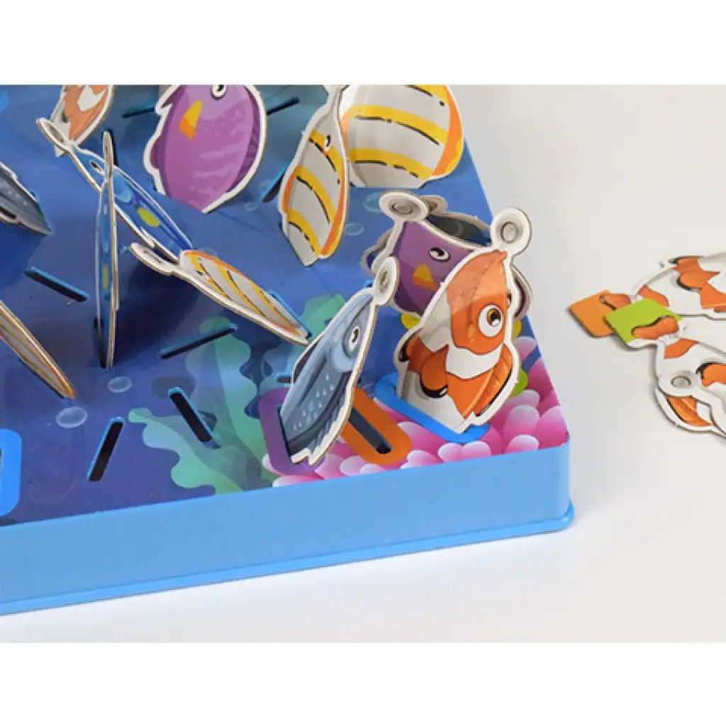 Memória horgászjáték halakkal és horgászbotokkal kép 6