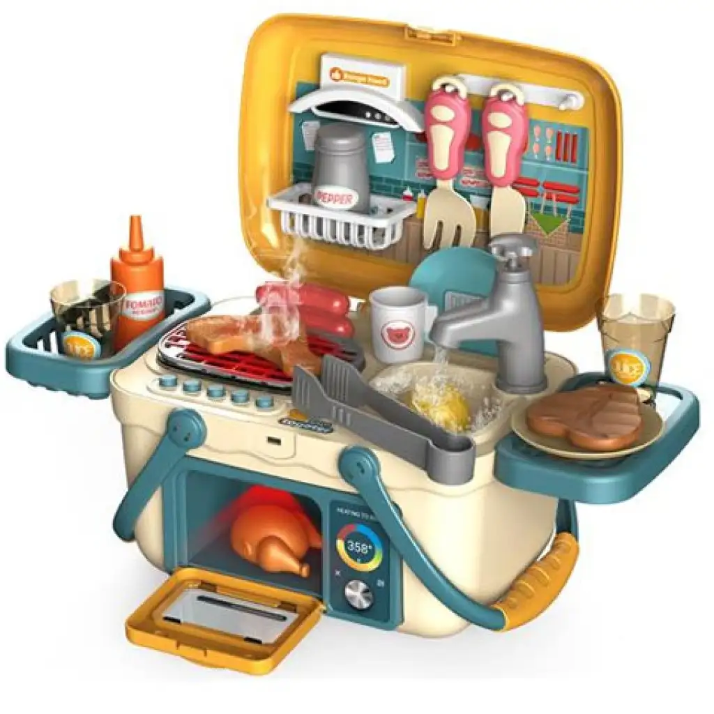 BBQ party játékkonyha szett 30db-os