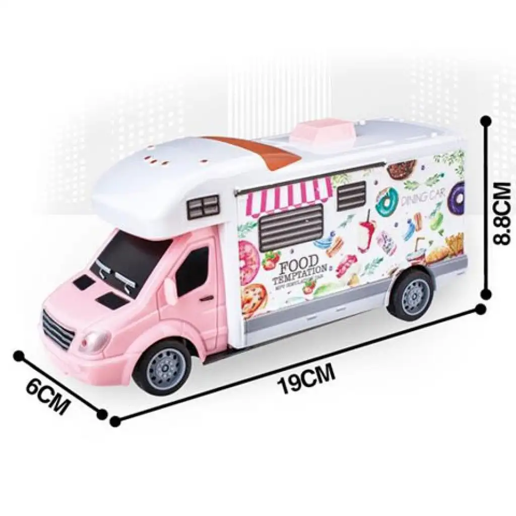 RC Távirányítós ételszállító autó fénnyel 27MHz 1/32 kép 2