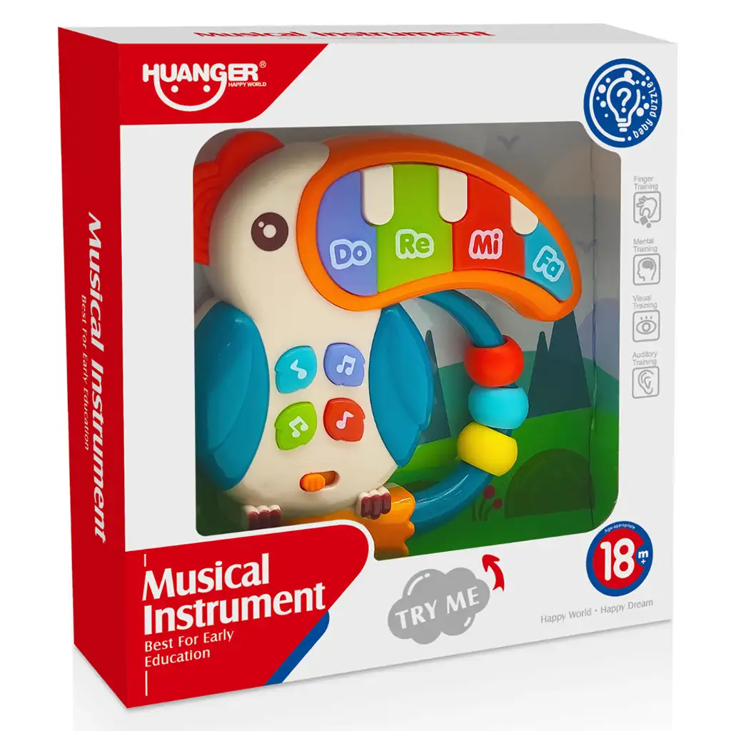 Music World: Zenélő tukán zongora 14cm kép 4