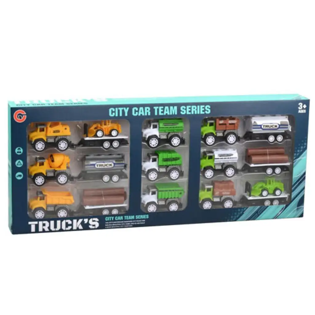 Munkagépek 9db-os járműszett