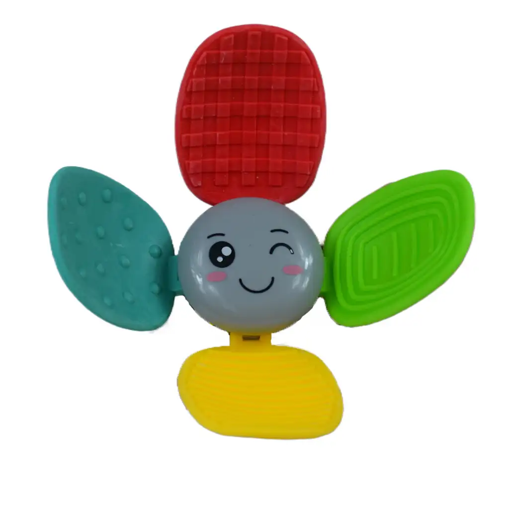 Virág alakú színes bébi csörgő kép 2