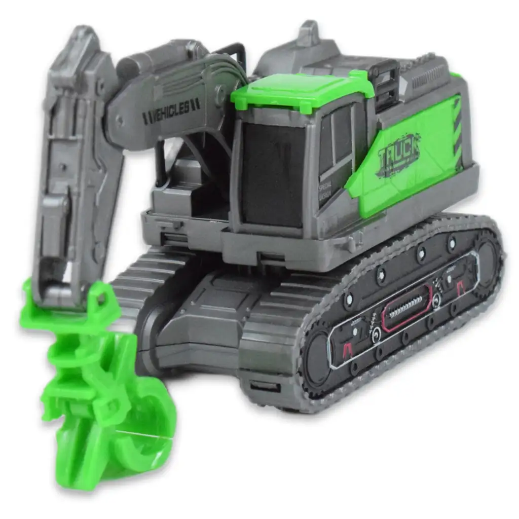 Simulation Vehicle: 3 db-os munkagép szett sáros kerékkel kép 4