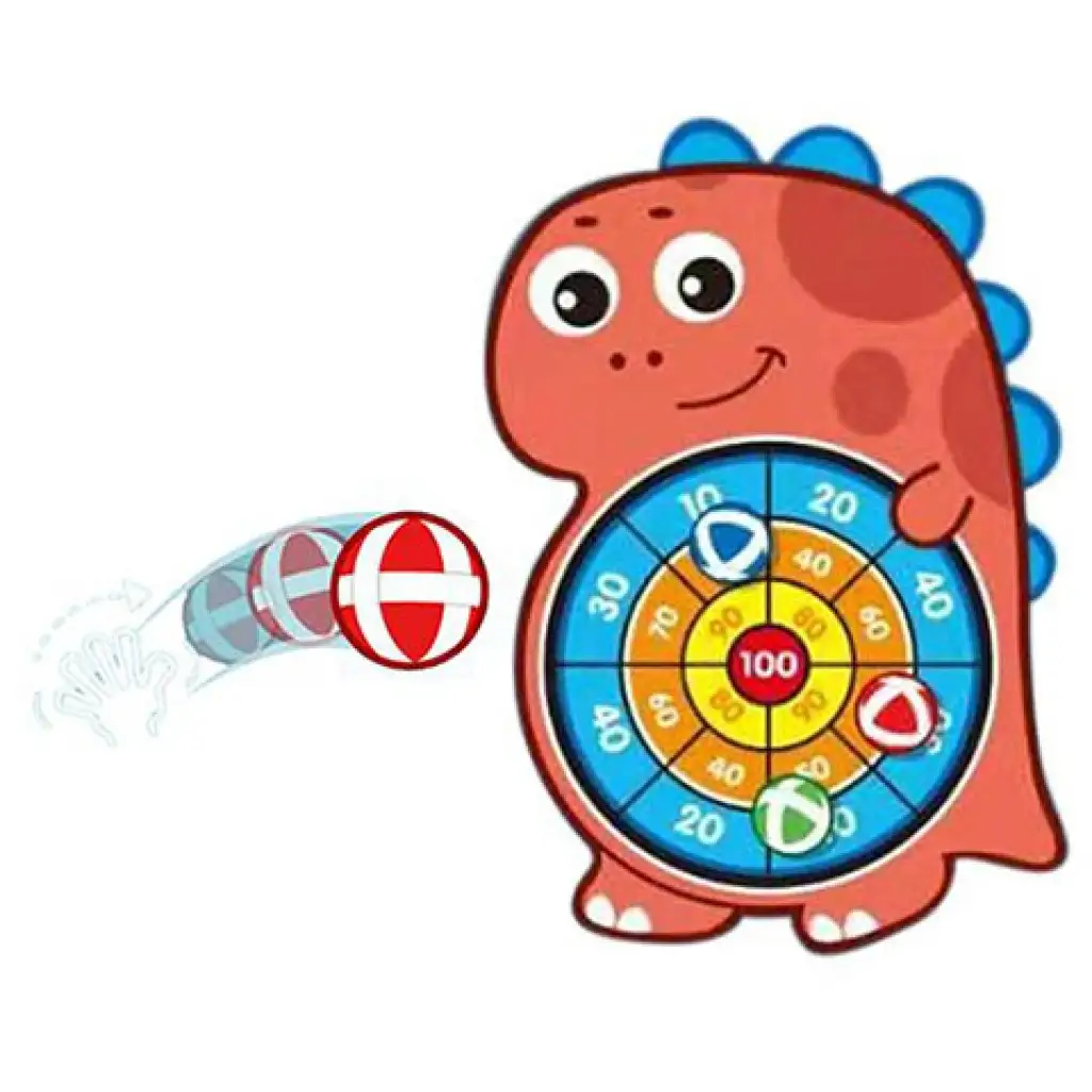 Dinoszauruszos tépőzáras célbadobó játék