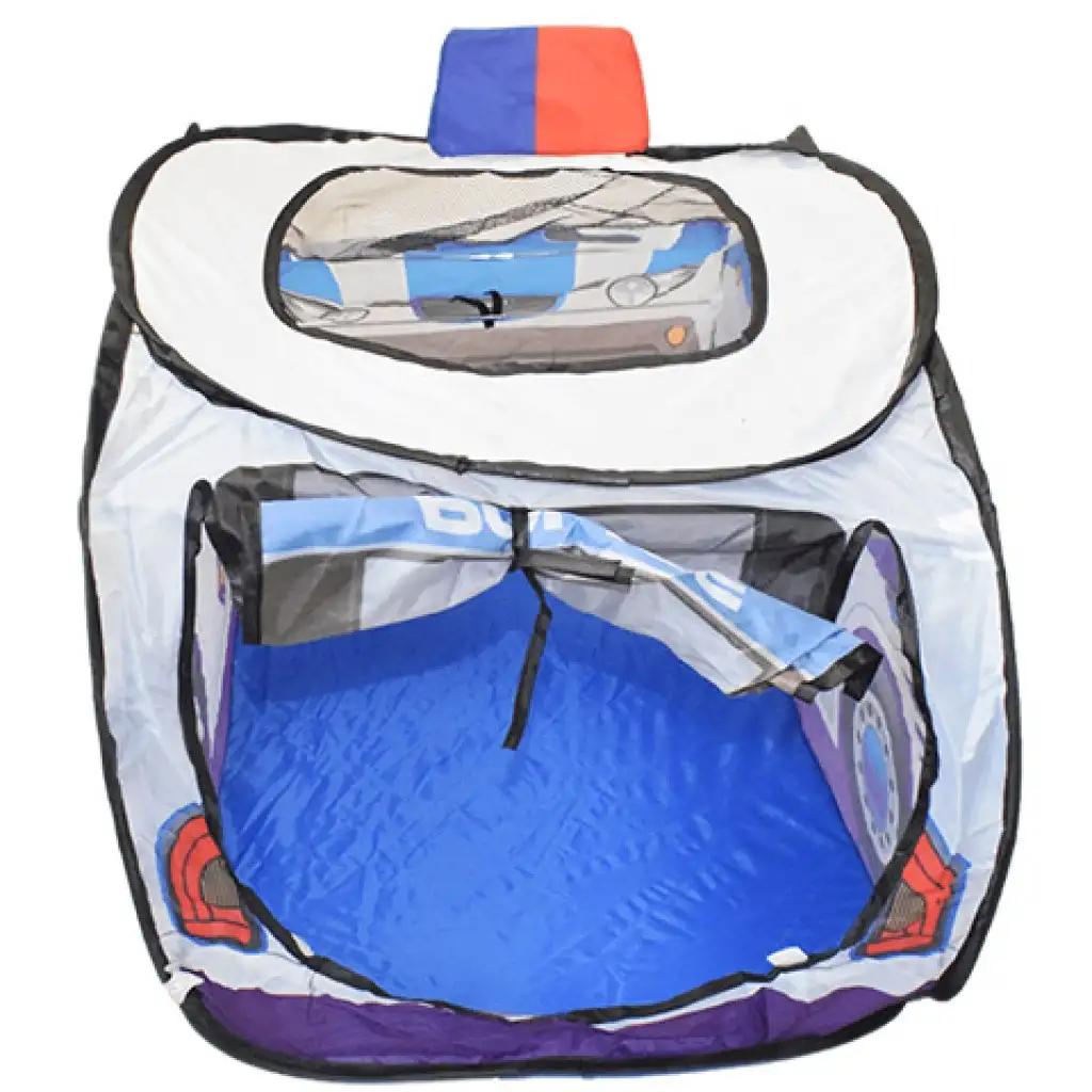 Rendőrautós játszósátor hálós ablakokkal 99x50x50cm kép 4