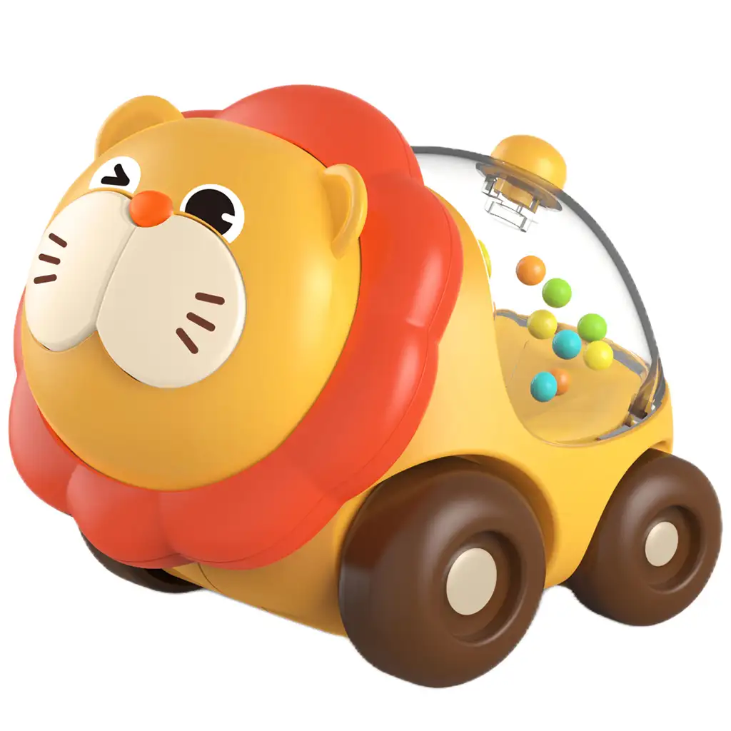 Happy World: Gurulós csörgő oroszlán 11cm kép 2