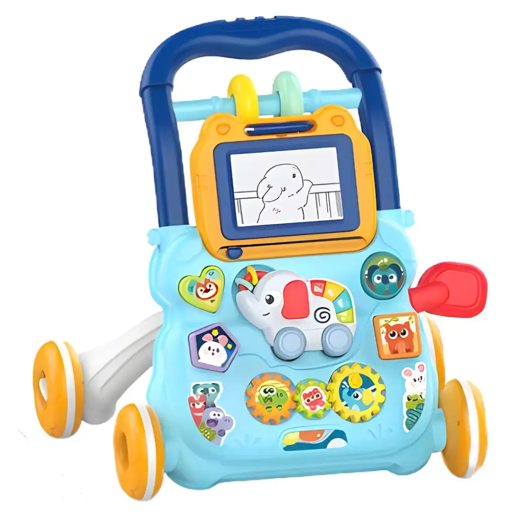 Happy World: Fiús elefántos zenélő készségfejlesztő járássegítő kép 2