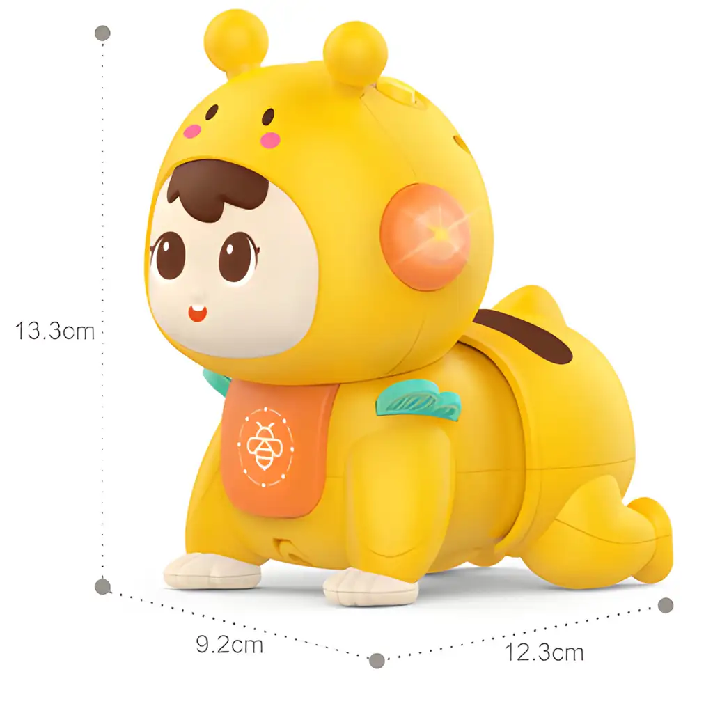 Happy World: Tityi-Totyi méhecske jelmezes mászó baba hanggal és fénnyel kép 3