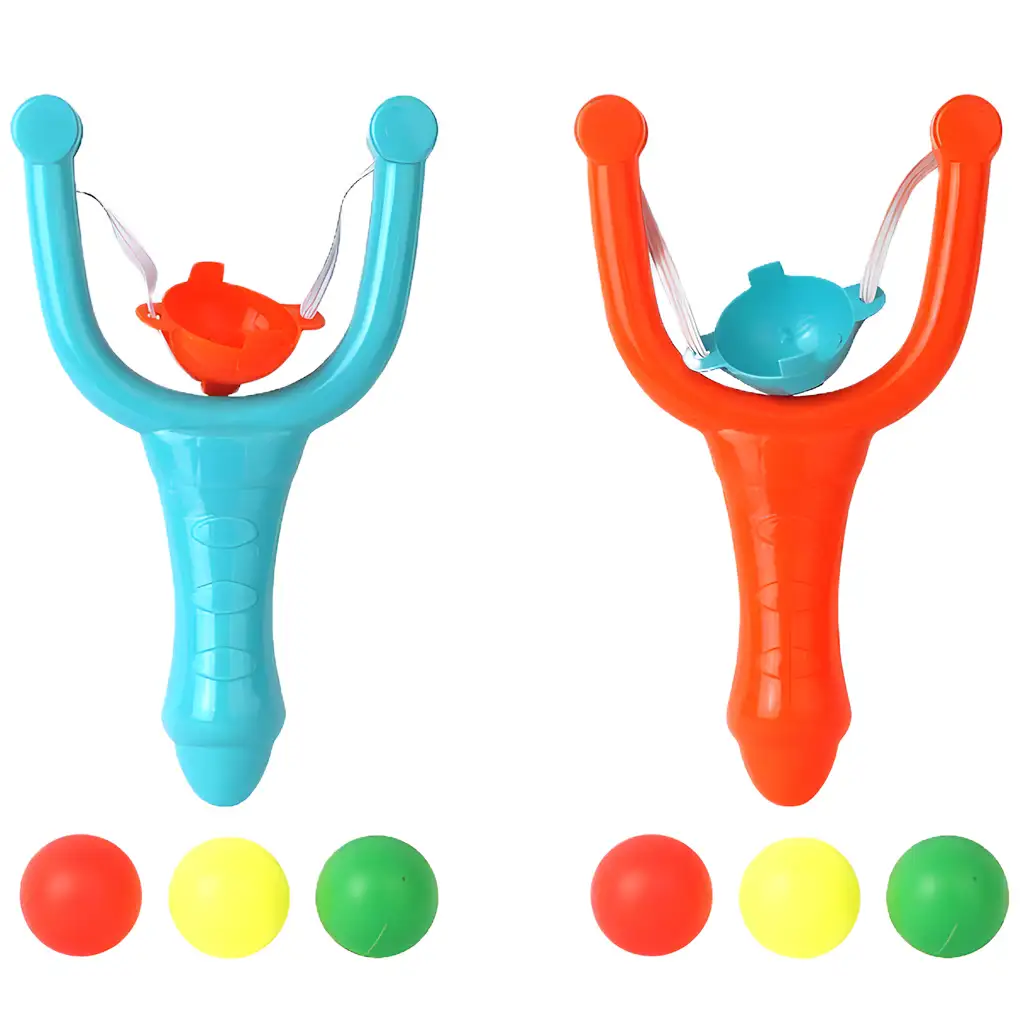 Műanyag színes csúzli szett kétféle változatban 12cm 1db kép 2