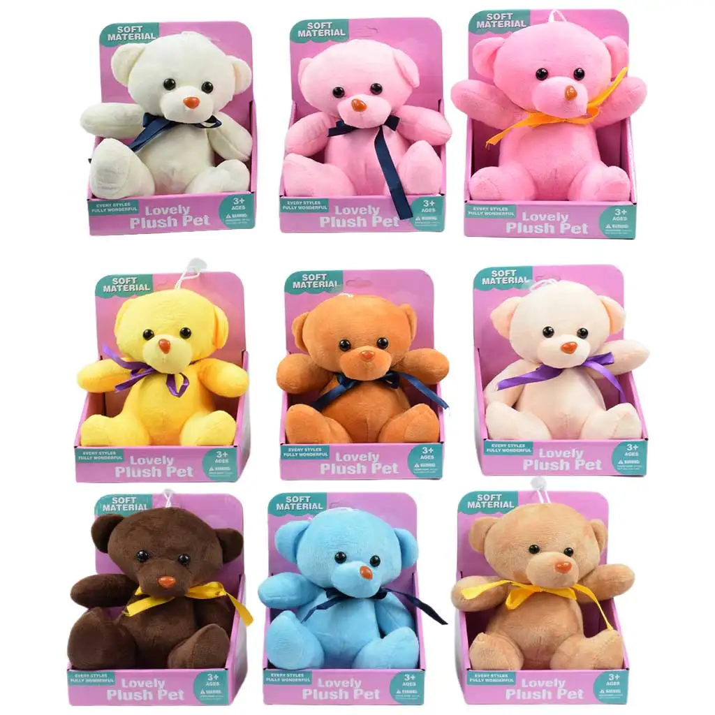 Lovely pihe-puha plüss mackó tapadó koronggal többféle színben 16cm 1db kép 2