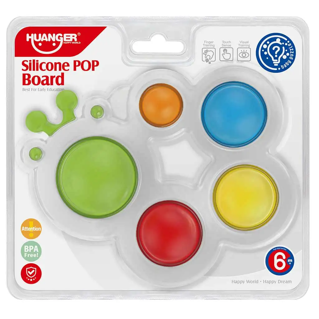 Happy World: Pop it! Nyugtató hernyó pajti készségfejlesztő bébijáték