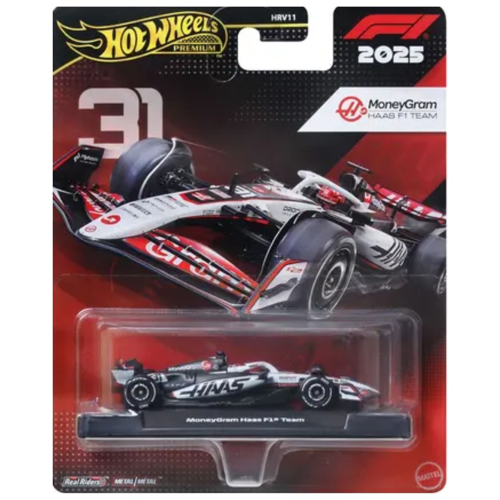 Hot Wheels Premium: MoneyGram Haas Formula 1 team No.:31 kisautó 1/64 - Mattel