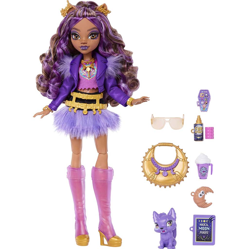 Monster High Clawdeen Wolf baba kiegészítőkkel - Mattel kép 2