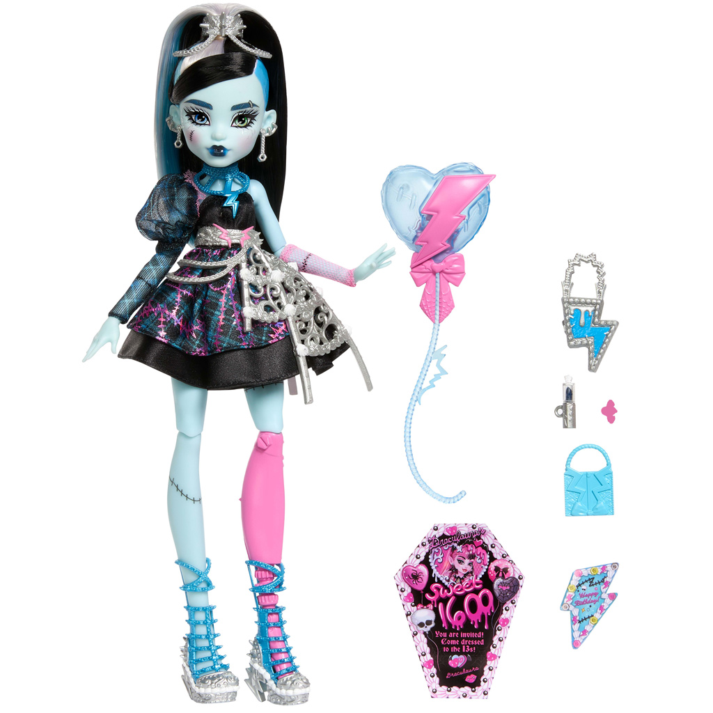Monster High: Scary Sweet Birthday misztikus mulatság Frankie baba - Mattel kép 2